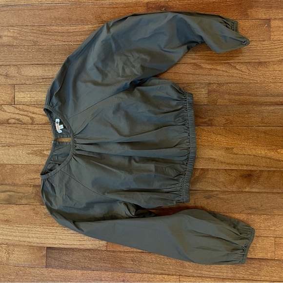 Sundry cropped cotton blouse womens size 0 - Picture 5 of 6